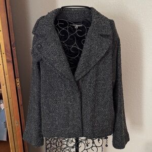 Gap Women's Gray Boucle Jacket Small
